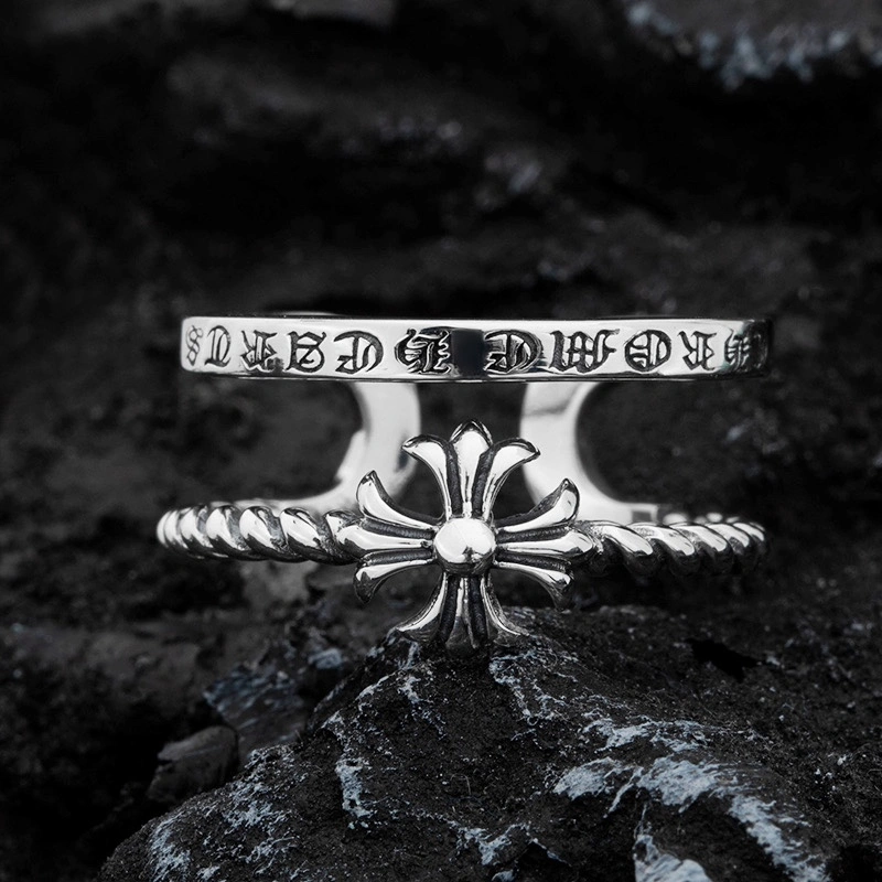 Sleek Chrome Hearts Rings 240940