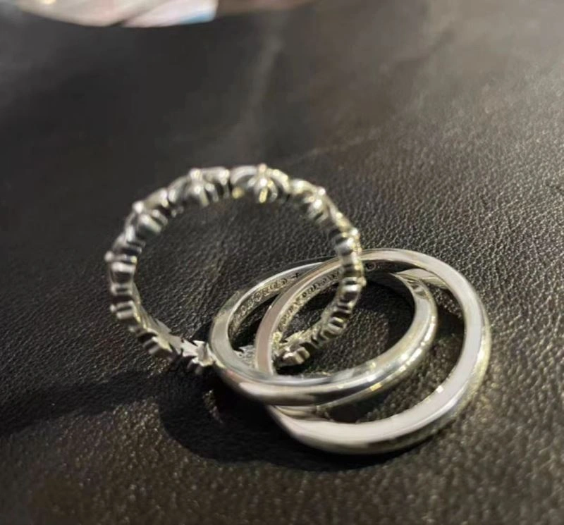 Stretchable Chrome Hearts Rings 240409