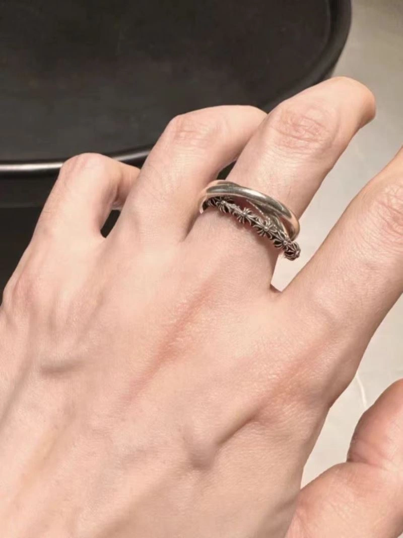 Stretchable Chrome Hearts Rings 240409
