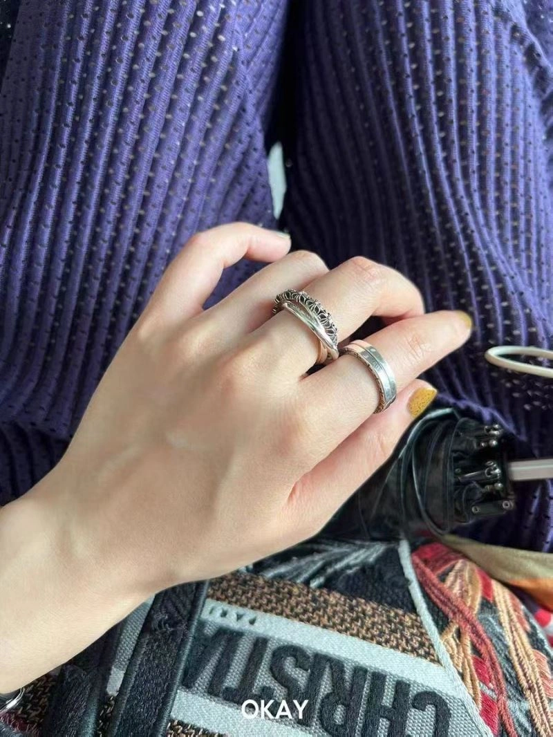 Stretchable Chrome Hearts Rings 240409
