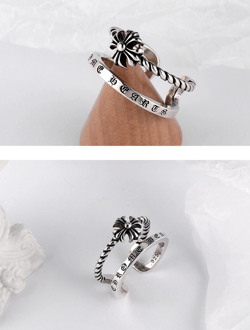 Refined Chrome Hearts Rings 240402