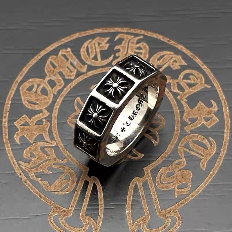 Stretchable Chrome Hearts Rings 239164