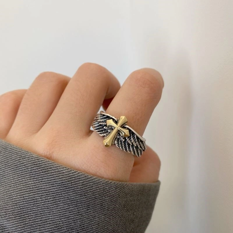 Cozy Chrome Hearts Rings 239155