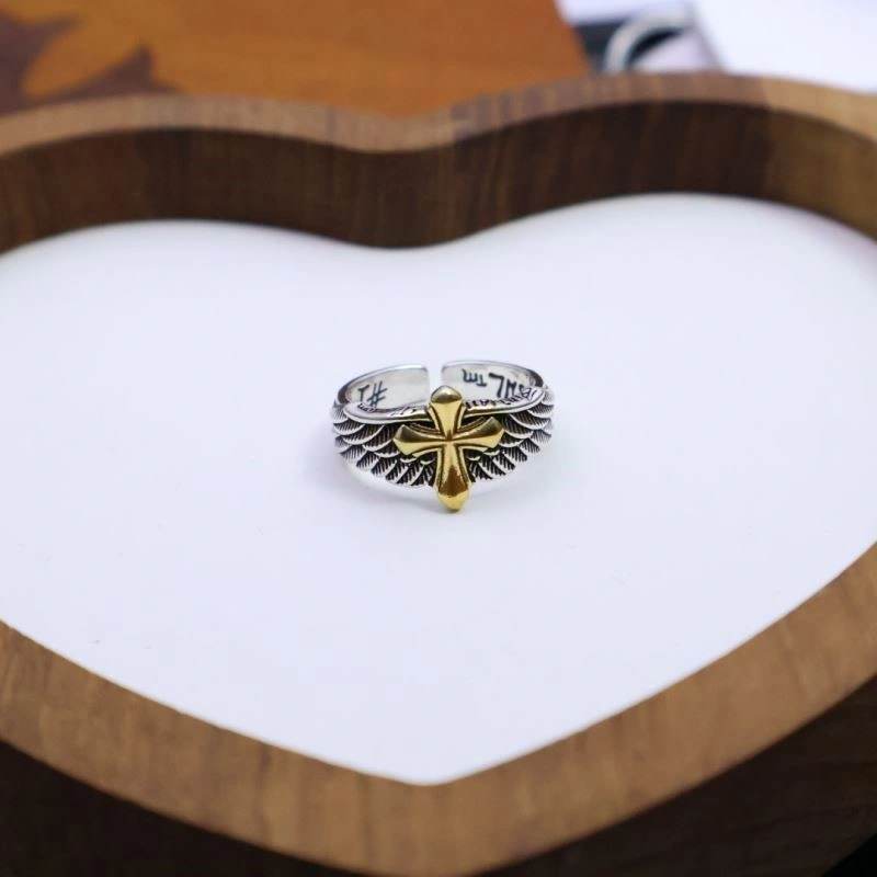 Cozy Chrome Hearts Rings 239155