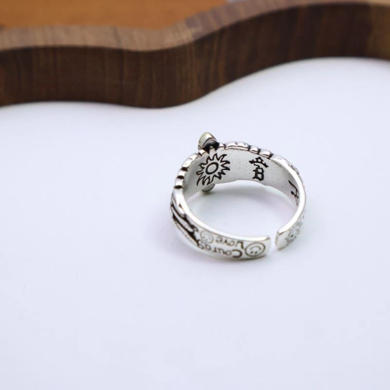 Cozy Chrome Hearts Rings 239155