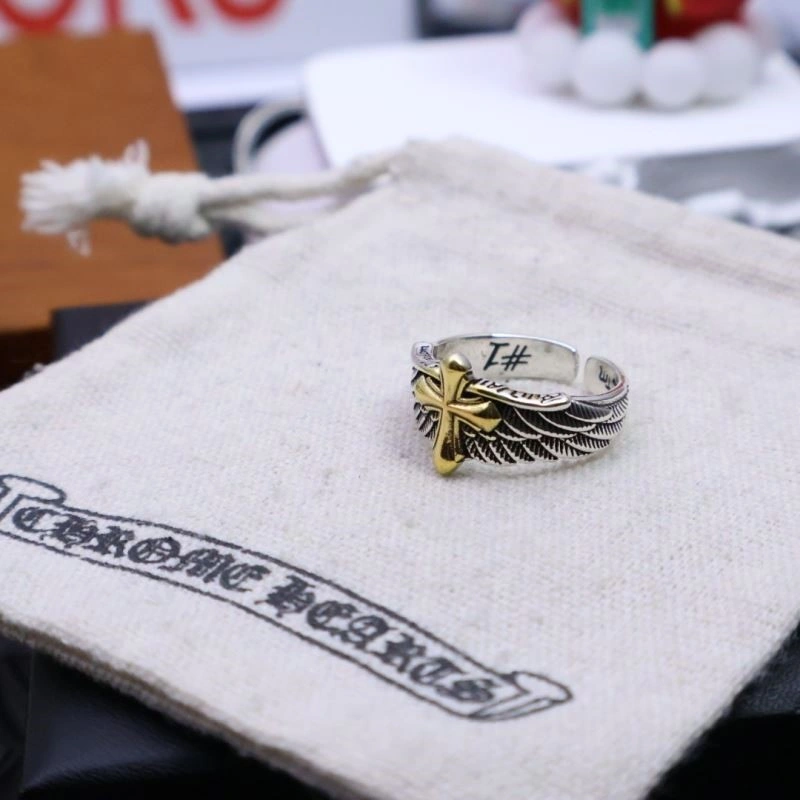 Cozy Chrome Hearts Rings 239155