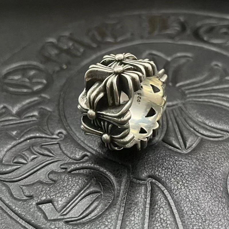 Compact Chrome Hearts Rings 238397