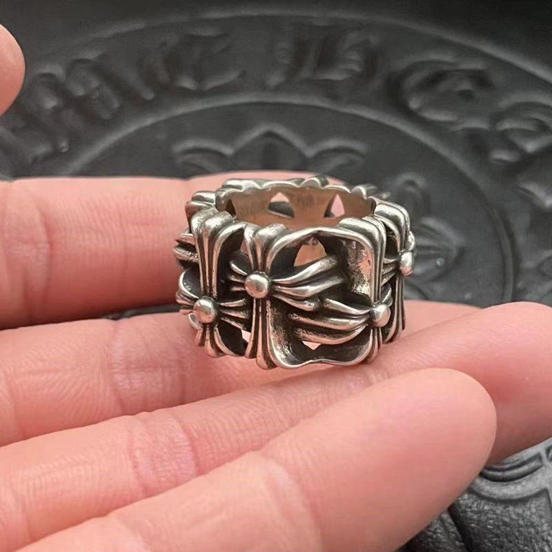 Compact Chrome Hearts Rings 238397
