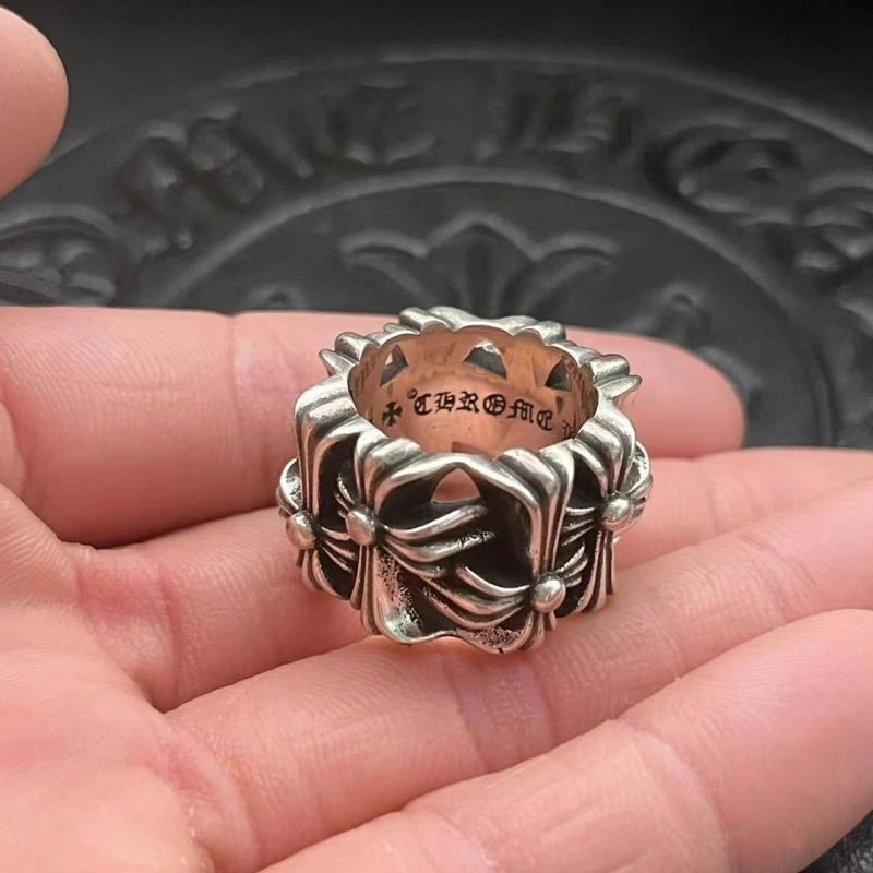 Compact Chrome Hearts Rings 238397