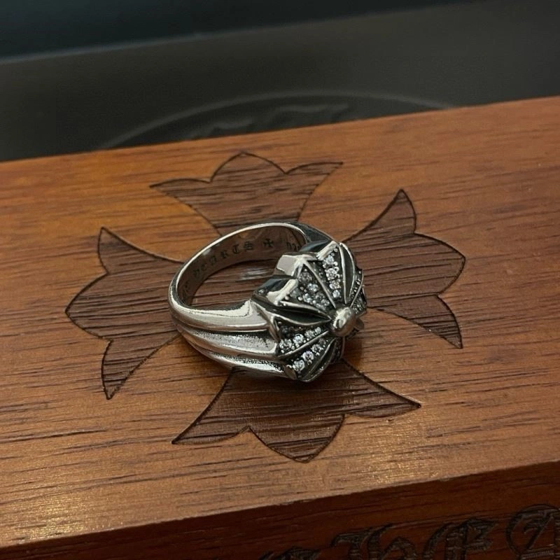Sleek Chrome Hearts Rings 238381