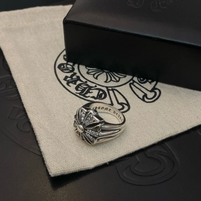Sleek Chrome Hearts Rings 238381