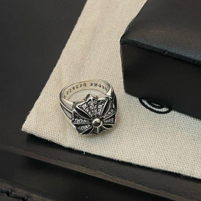 Sleek Chrome Hearts Rings 238381