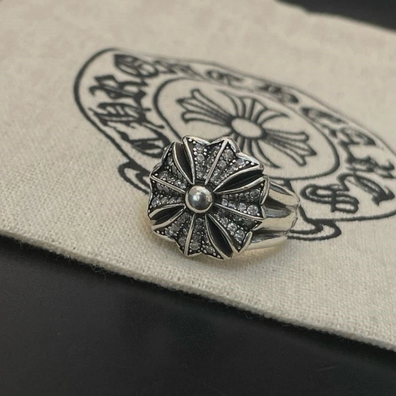 Sleek Chrome Hearts Rings 238381