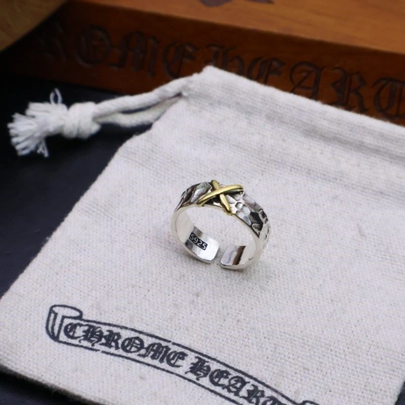 SmoothTexture Chrome Hearts Rings 237478