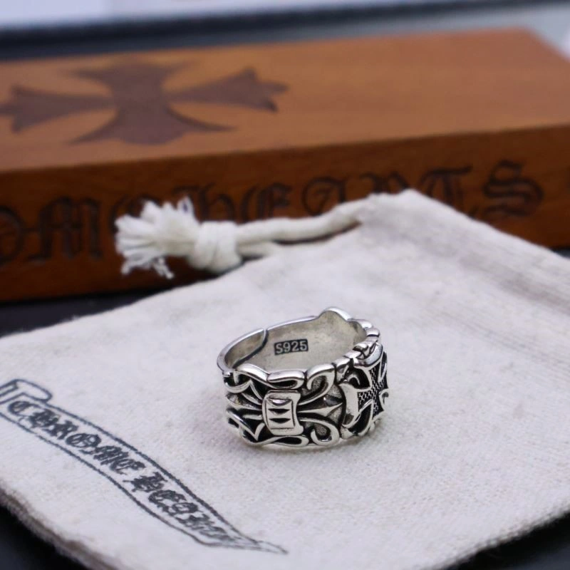 SmoothTexture Chrome Hearts Rings 237485