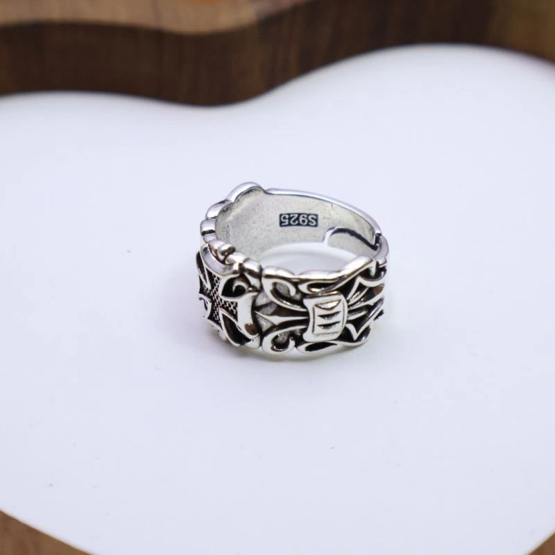SmoothTexture Chrome Hearts Rings 237485