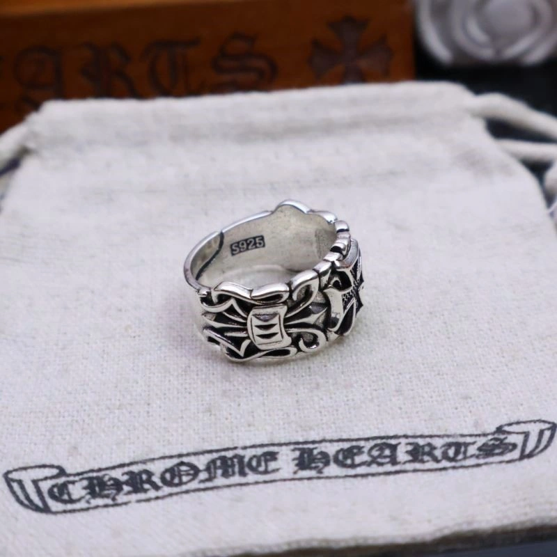 SmoothTexture Chrome Hearts Rings 237485