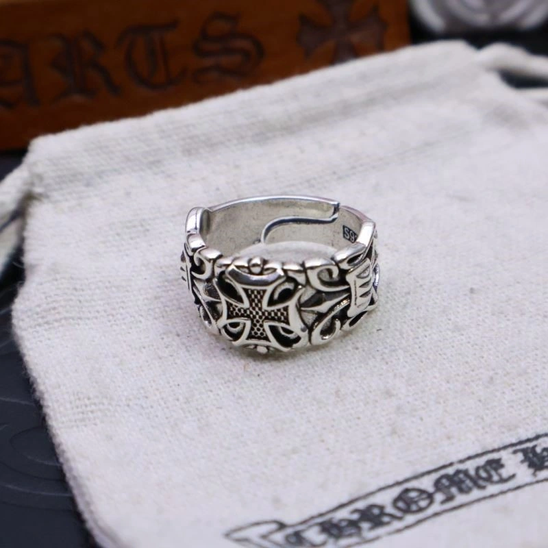SmoothTexture Chrome Hearts Rings 237485