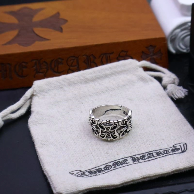 SmoothTexture Chrome Hearts Rings 237485