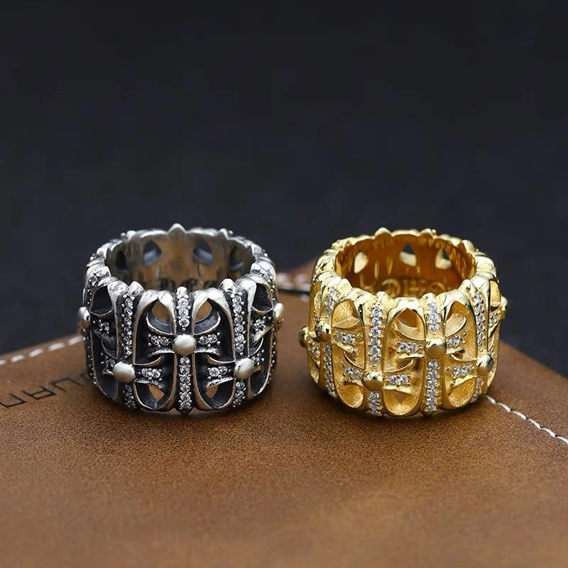 Stretchable Chrome Hearts Rings 236434