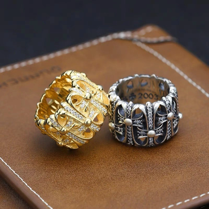 Stretchable Chrome Hearts Rings 236434