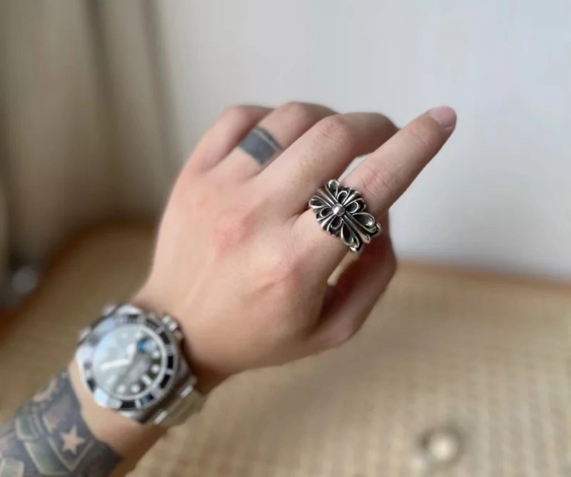Vibrant Chrome Hearts Rings 236424