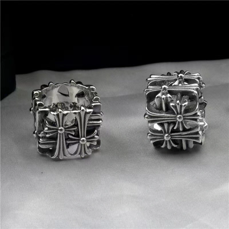 SmoothTexture Chrome Hearts Rings 236399