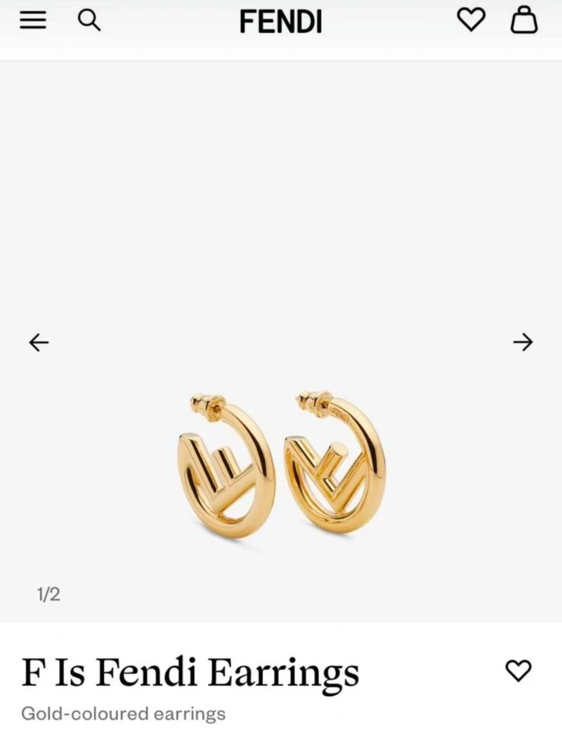 ZipUp Fendi Earrings 207476