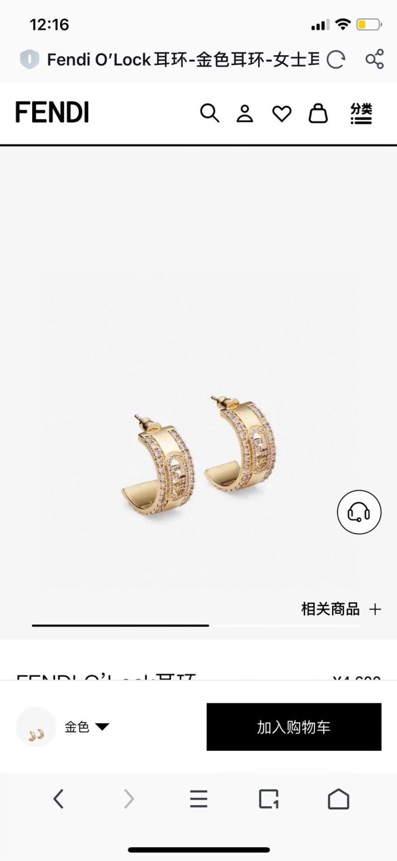 Reliable Fendi Earrings 213057