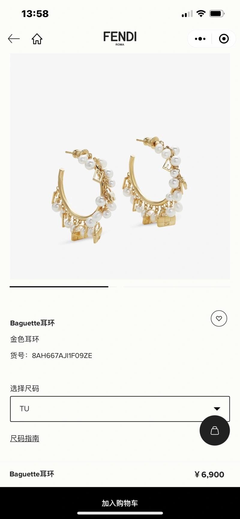 Fendi Earrings EyeCatching 208073