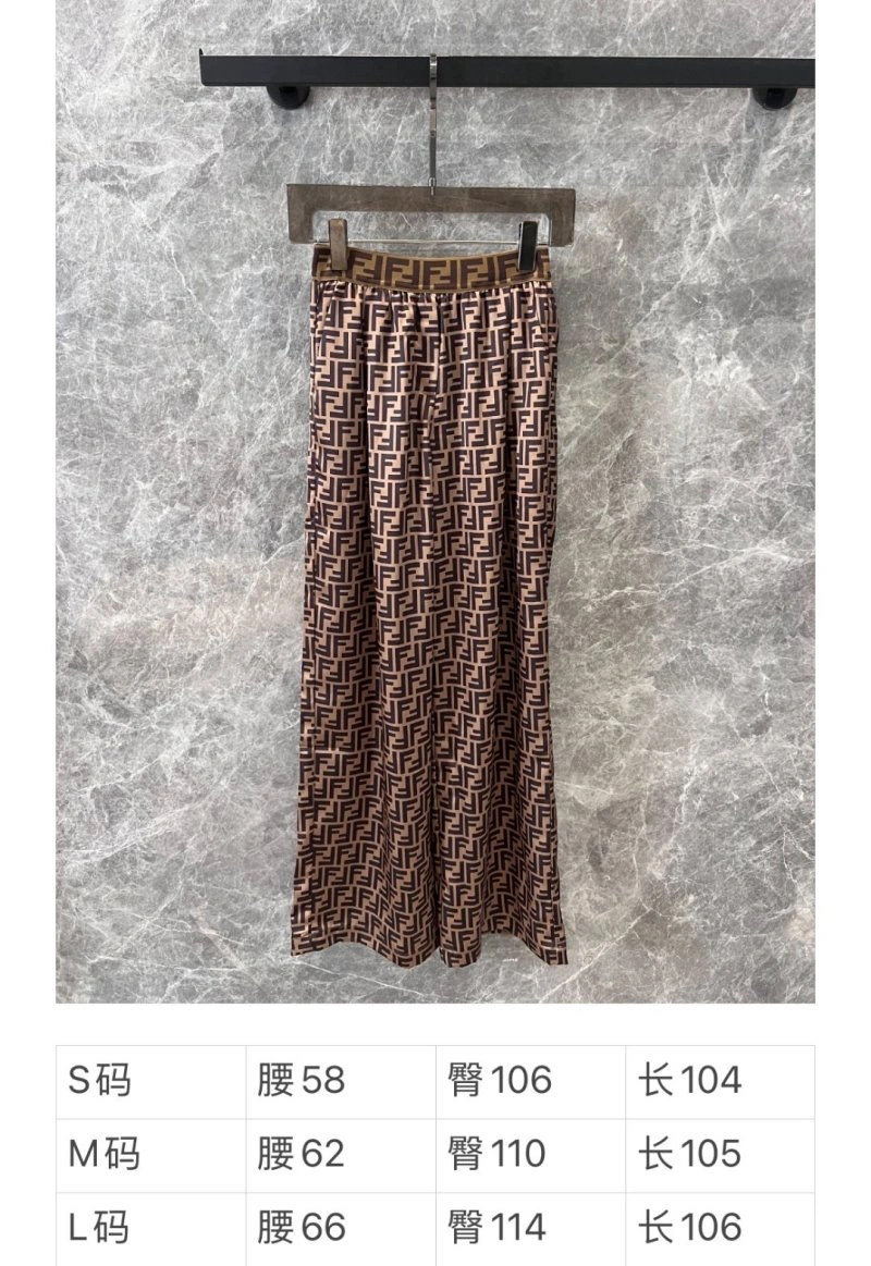 Fendi Long Pants Elegant 120631