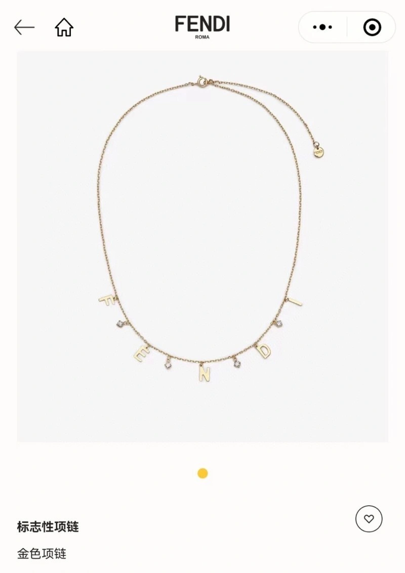 Bright Fendi Necklaces 208053