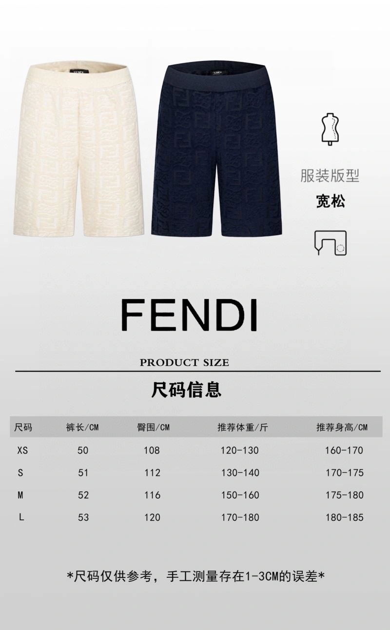 Sustainable Fendi Short Pants 123105