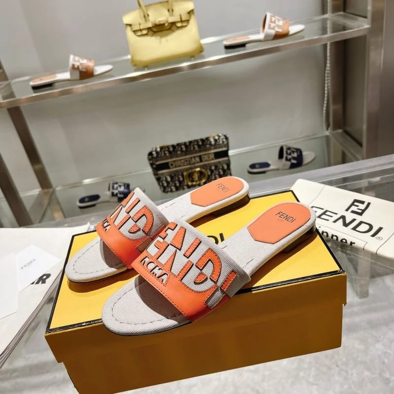 SmoothTexture Fendi Slippers 23384