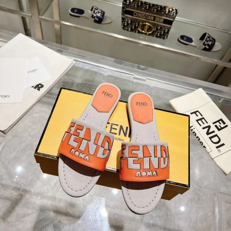 SmoothTexture Fendi Slippers 23384