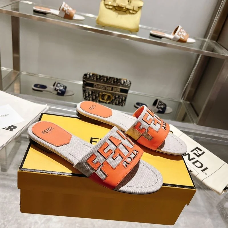 SmoothTexture Fendi Slippers 23384