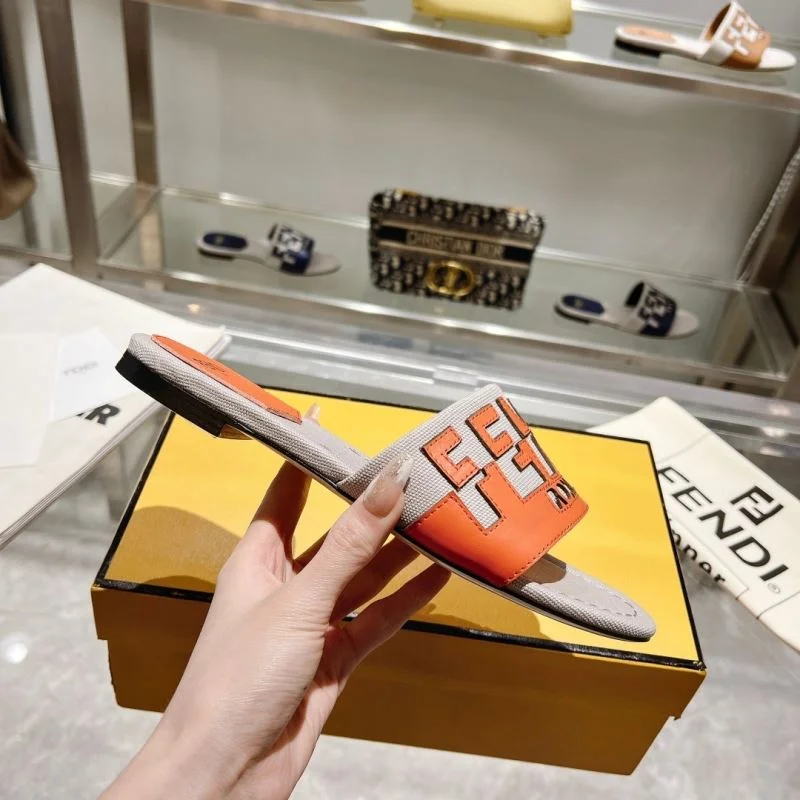 SmoothTexture Fendi Slippers 23384