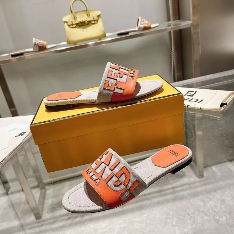 SmoothTexture Fendi Slippers 23384