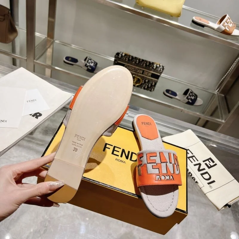 SmoothTexture Fendi Slippers 23384