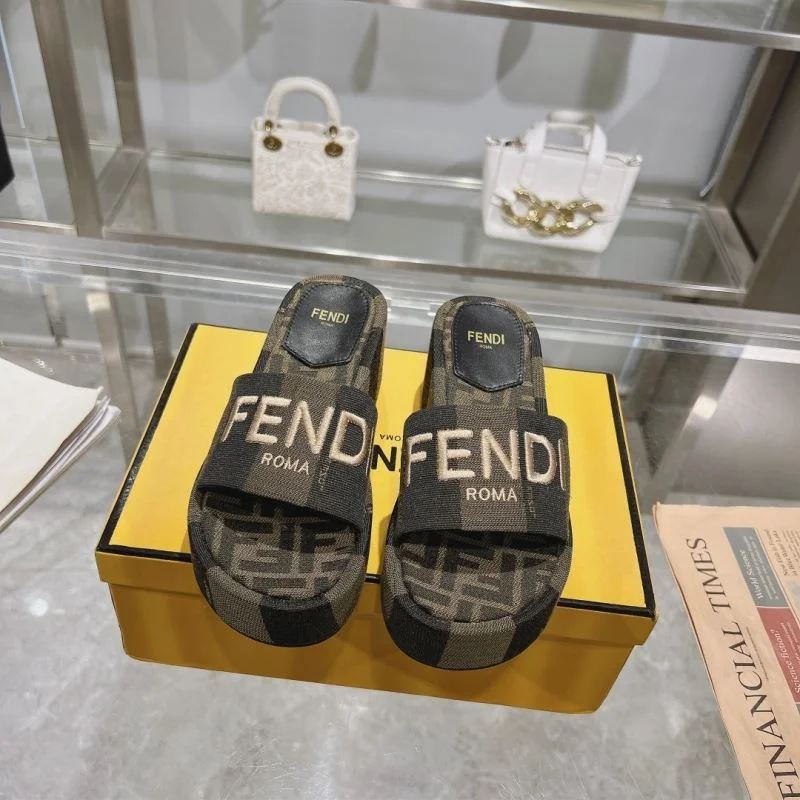 WaterResistant Fendi Slippers 23358