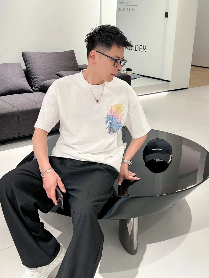 Fendi T-Shirts SmoothTexture 123080