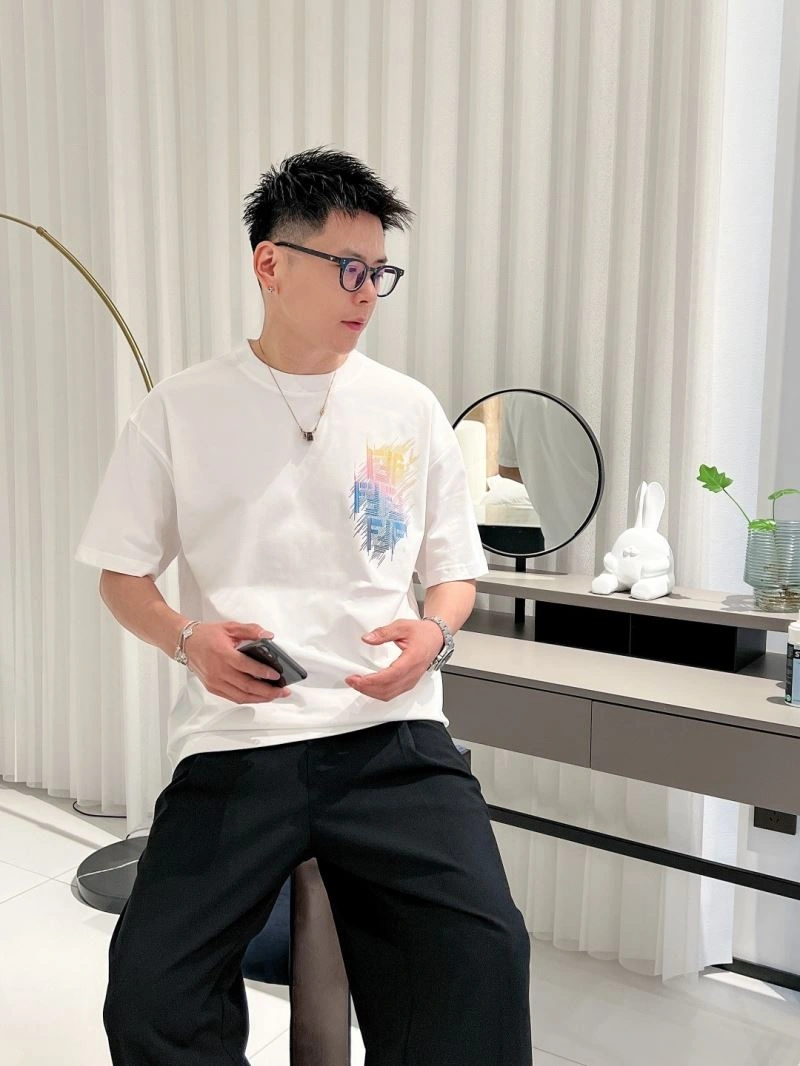 Fendi T-Shirts SmoothTexture 123080
