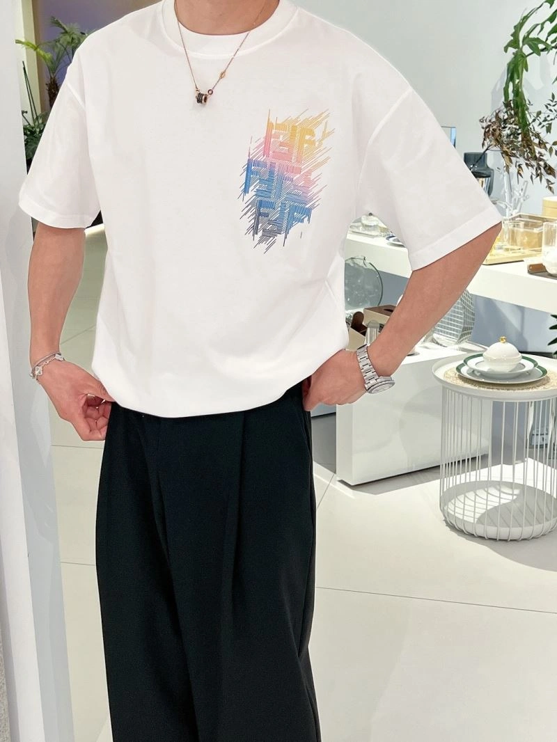 Fendi T-Shirts SmoothTexture 123080