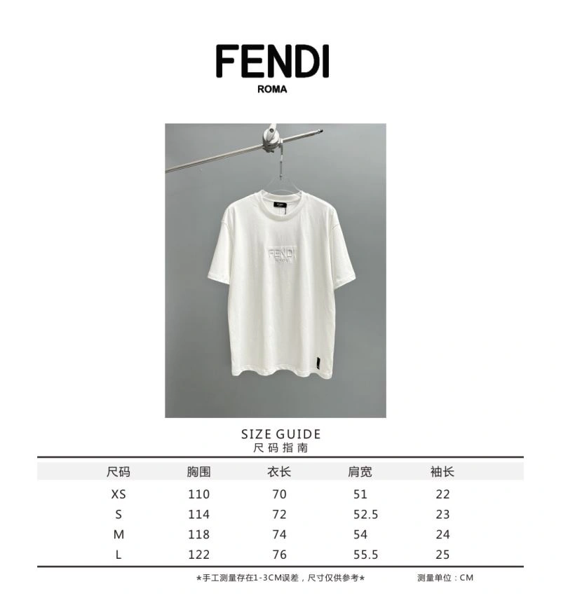 Fendi T-Shirts Refined 123048