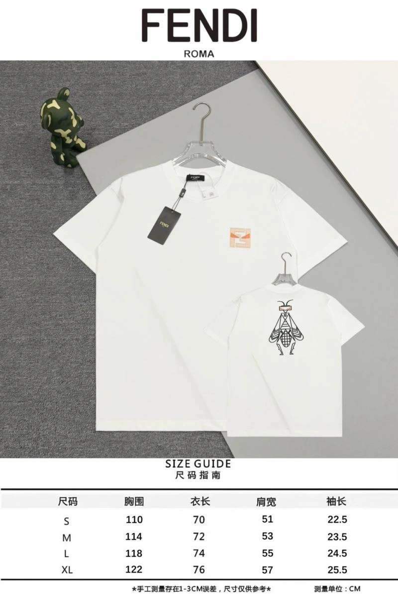 Fendi T-Shirts Minimalist 123007
