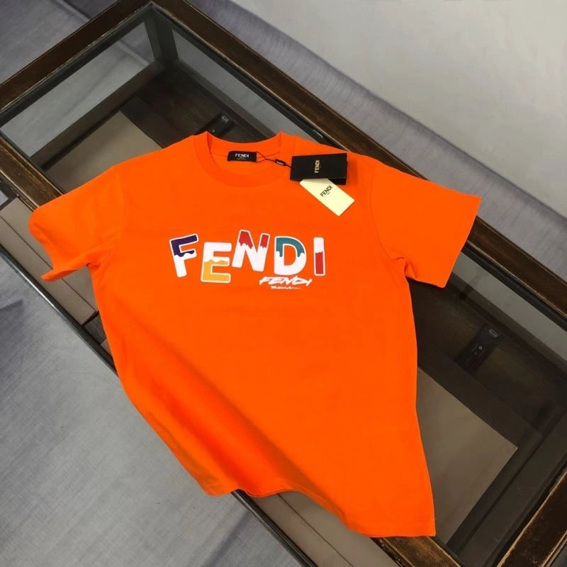 Fendi T-Shirts Breathable 123180