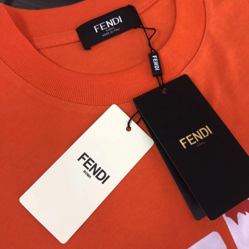 Fendi T-Shirts Breathable 123180