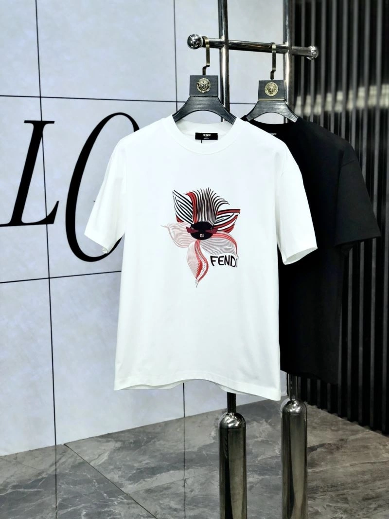 Fendi T-Shirts Stretchable 122835