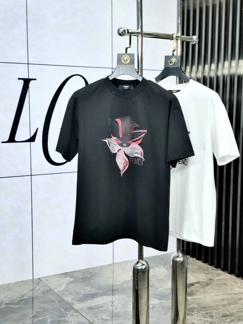 Fendi T-Shirts Stretchable 122835