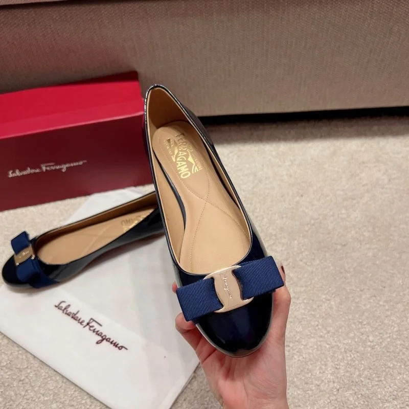 Bright Ferragamo Shoes 12466